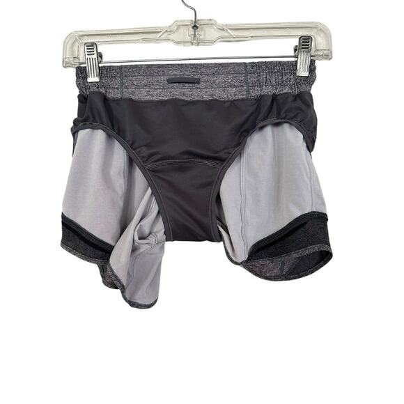 Lululemon Hotty Hot Short 2.5" Heather Lux Multi Black/Gray Size 4 - Picture 10 of 14